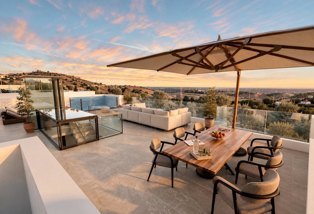 Larenjeiras Phase II LOT 6 5 bedroom Villa, sea view, near the village of Santa Barbara de Nexe