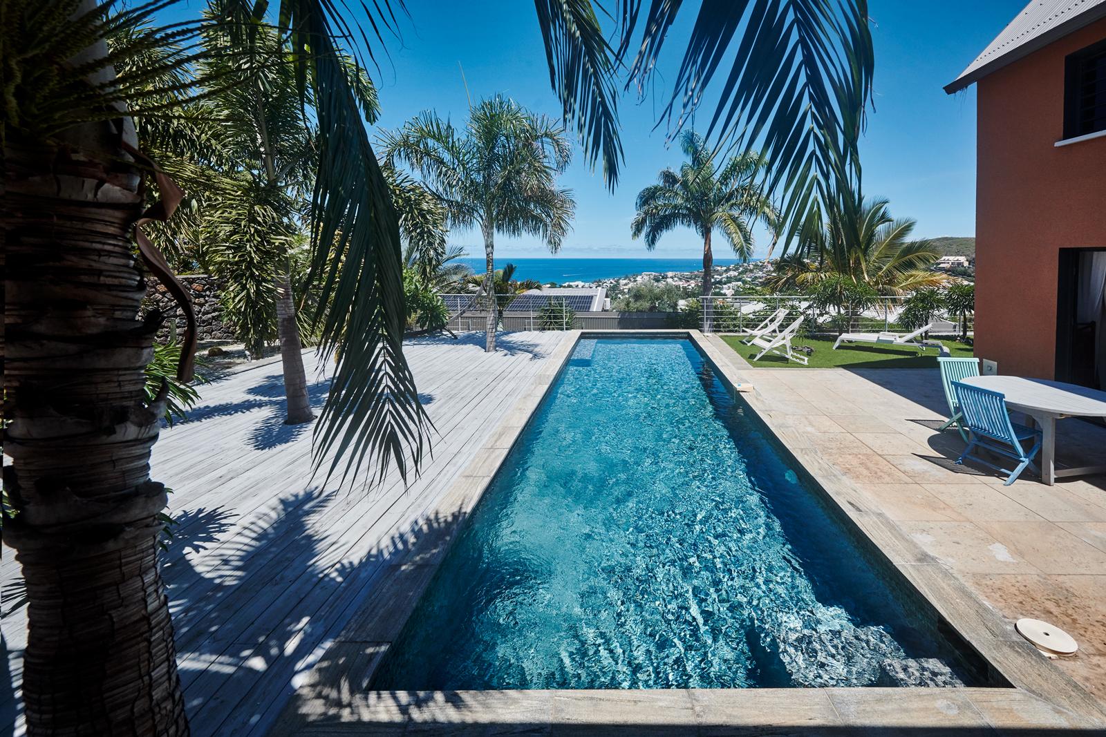 Exceptional 4-Bedroom Villa with Panoramic Ocean View, Pool and Sauna – Mont-Roquefeuil, Saint-Gilles-les-Bains 1506042411