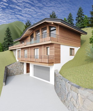 Building land – With construction permit for sale in Morzine 2321665606