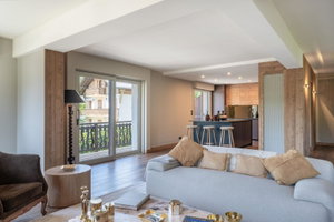Luxury renovated semi-detached chalet – Jaillet – Unobstructed view and village access on foot for sale in Megeve 2436186161