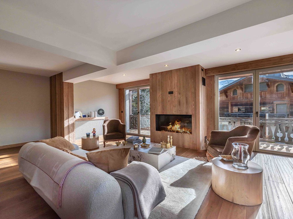 Luxury renovated semi-detached chalet – Jaillet – Unobstructed view and village access on foot for sale in Megeve 2436186161
