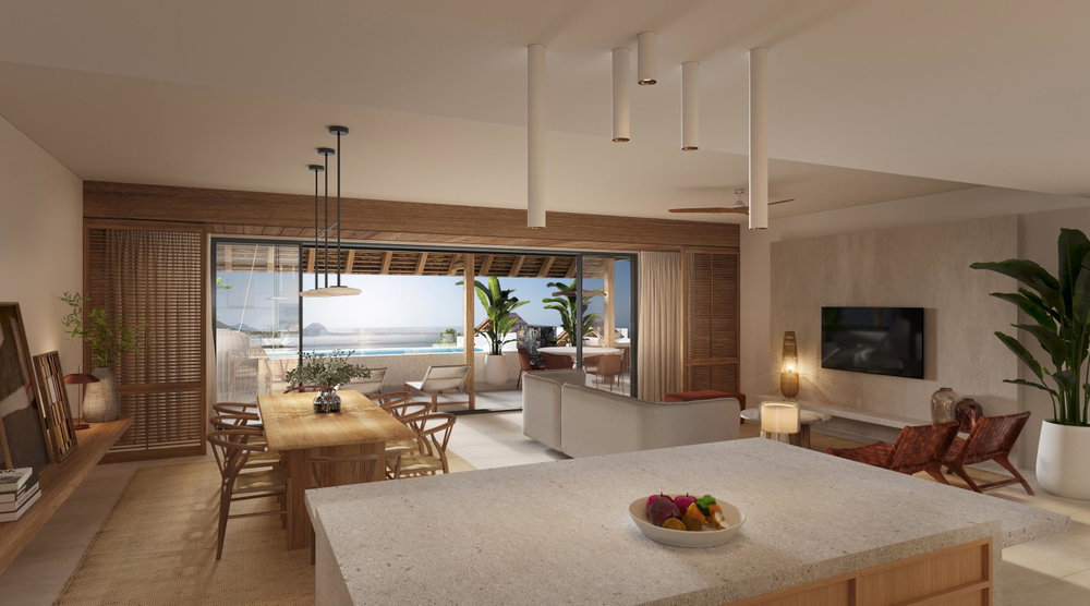 Experience exclusivity with Fine Luxury Property: luxury penthouse with pool, view of Le Morne 2524616123
