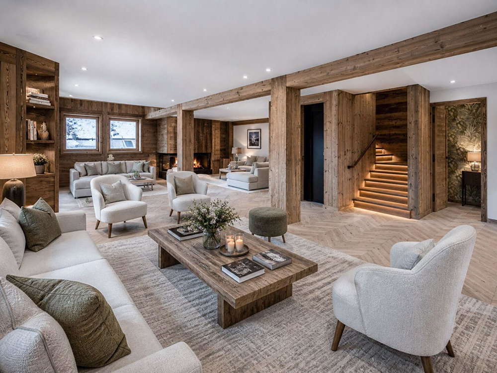 New chalet with 7 bedrooms and swimming pool – Village center for sale in Megeve 2690726053
