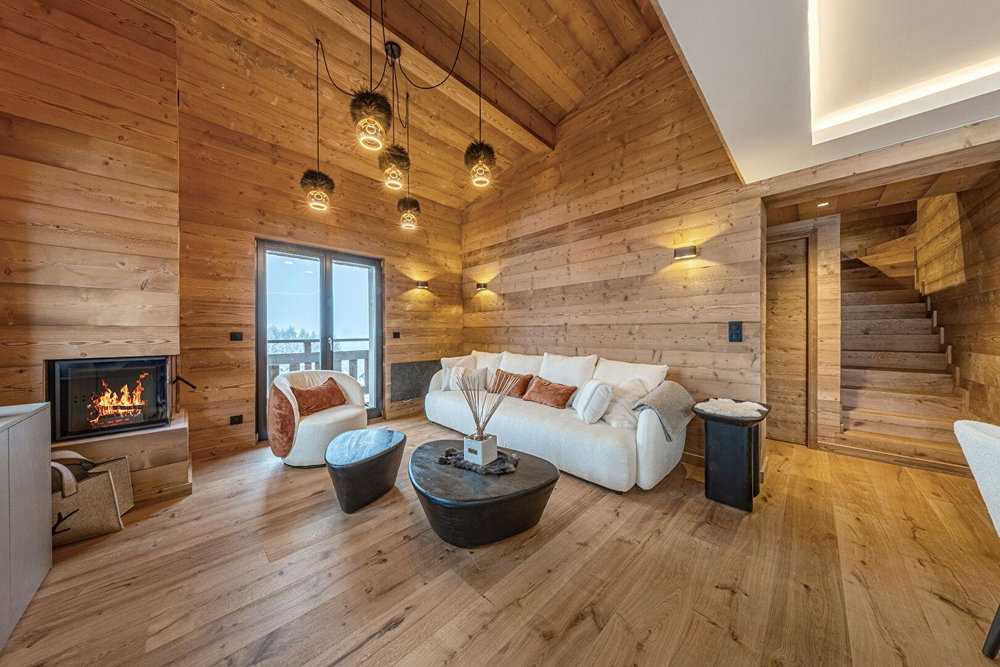 Top-floor duplex in the hills above Megève, 4 bedrooms for sale in Megeve 3113677270
