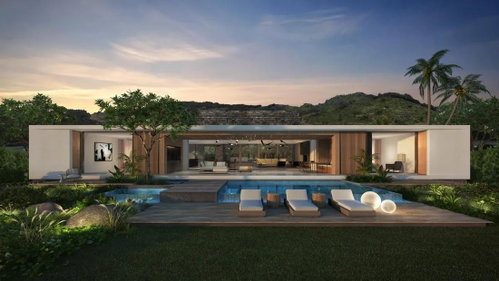 Luxury 4-bedroom villa for sale with golf and ocean views, Mauritius 3318224596