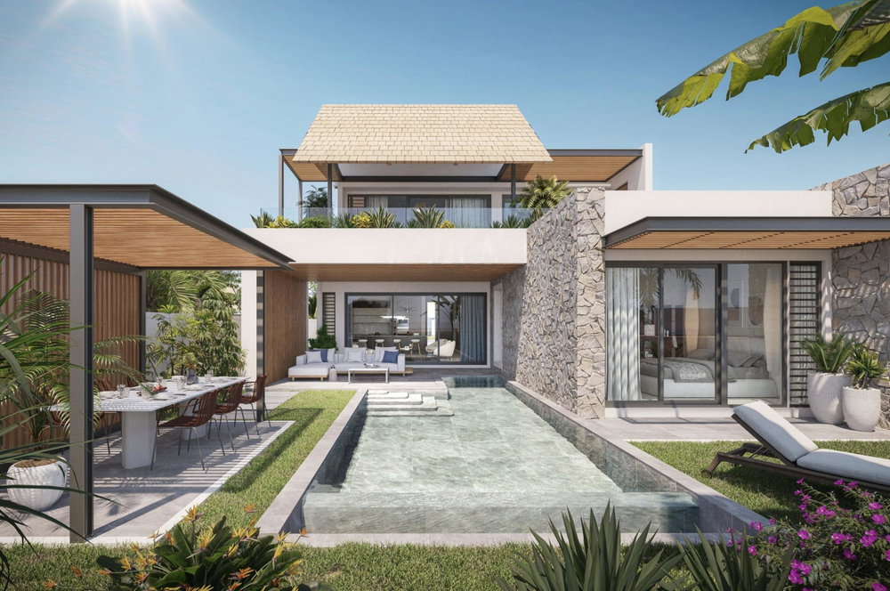 Villa pieds dans l’eau à Wolmar – Face au Morne, vue mer & coucher de soleil – Île Maurice 3556030575