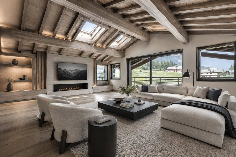 Chalet of 390 m2 in Demi Quartier for sale in Megeve 4223364701