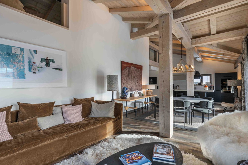 Beautiful 114 m2 apartment on the top floor – Megève town centre – 4 rooms for sale in Megeve 555041918