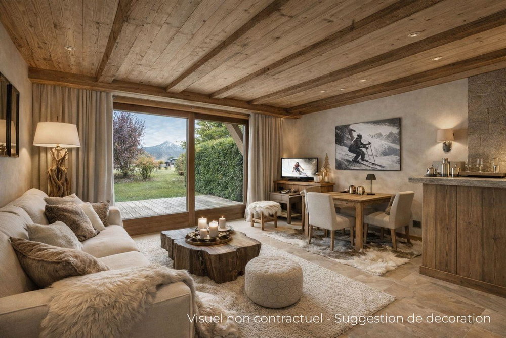 1 BEDROOM – NEAR VILLAGE CENTRE – GARDEN LEVEL for sale in Megeve 769270807