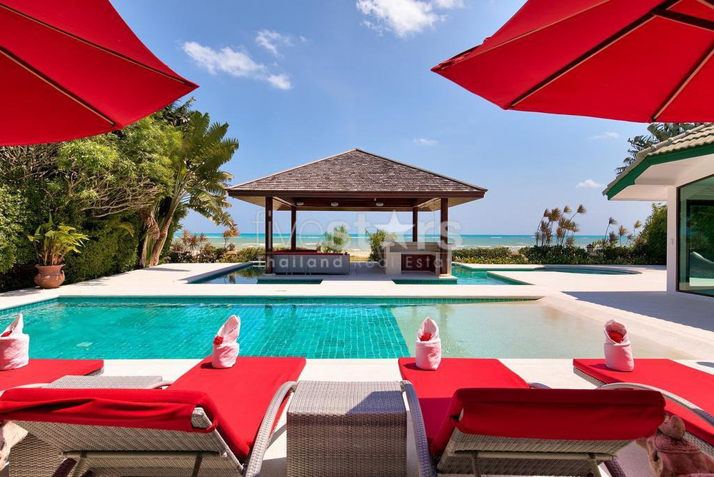 Amazing beachfront pool villa for sale fun Hua Thanon 328819328