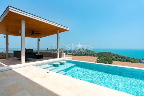 New 3 bedrooms sea-view villa for sale Choenmon area 3581298362