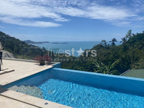 Stunning 4 bedrooms sea view villa for sale located in Chaweng Noi. 2002556164
