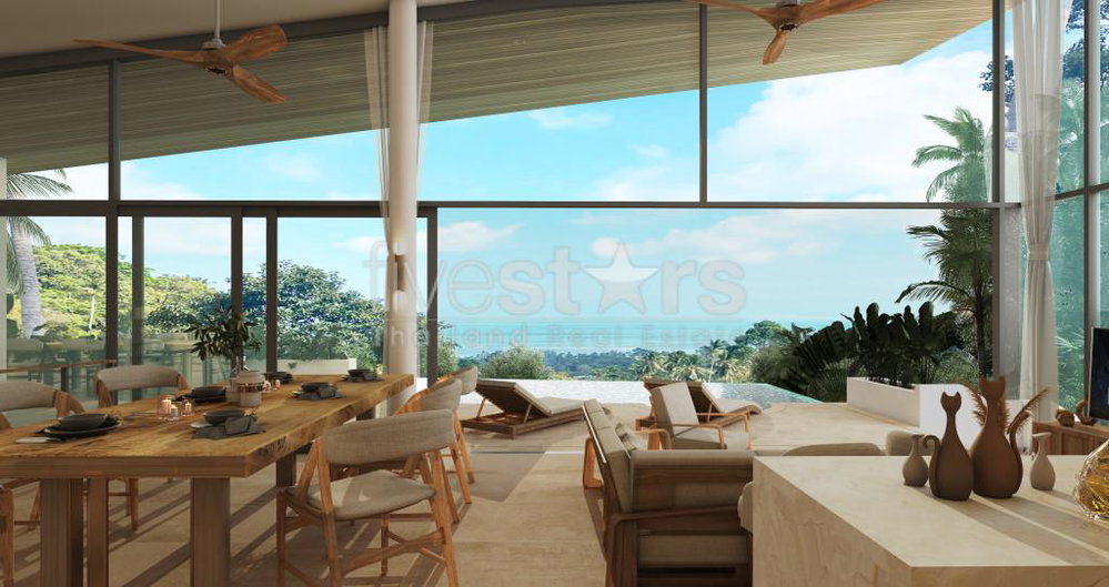 3-Bedroom Villa with Stunning Seaview for Sale in Lamai 133092028
