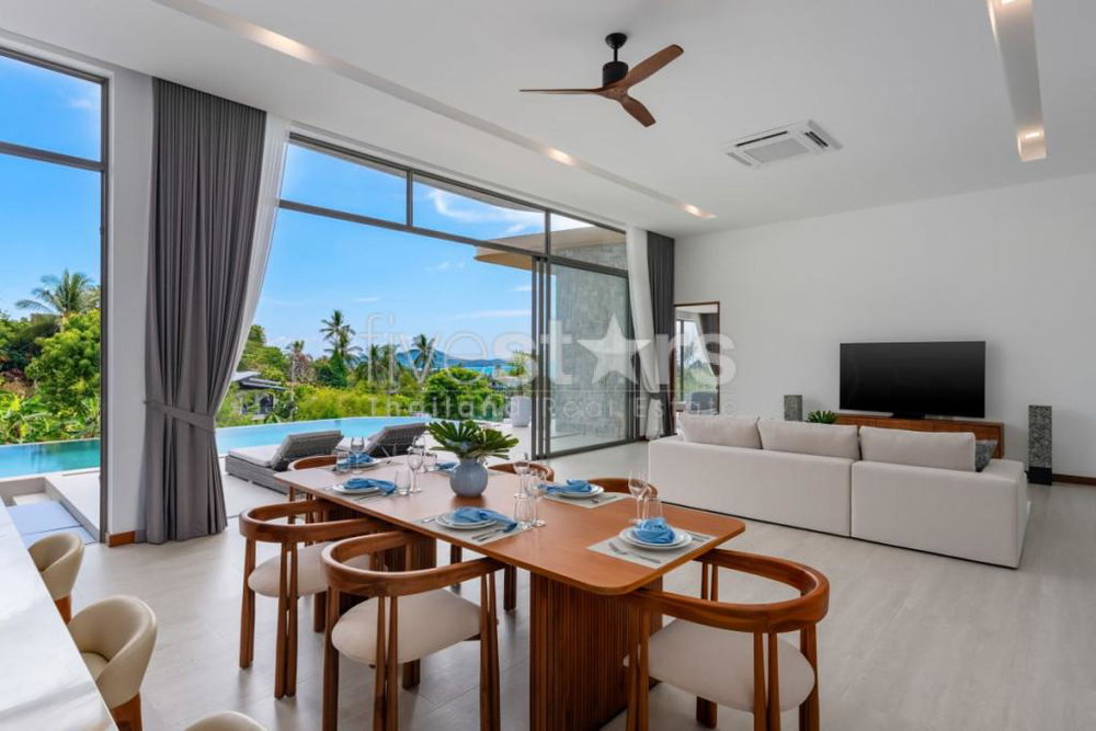 Modern 3-Bedroom Sea View Villa for Sale – Chaweng Noi, Koh Samui 3282726623