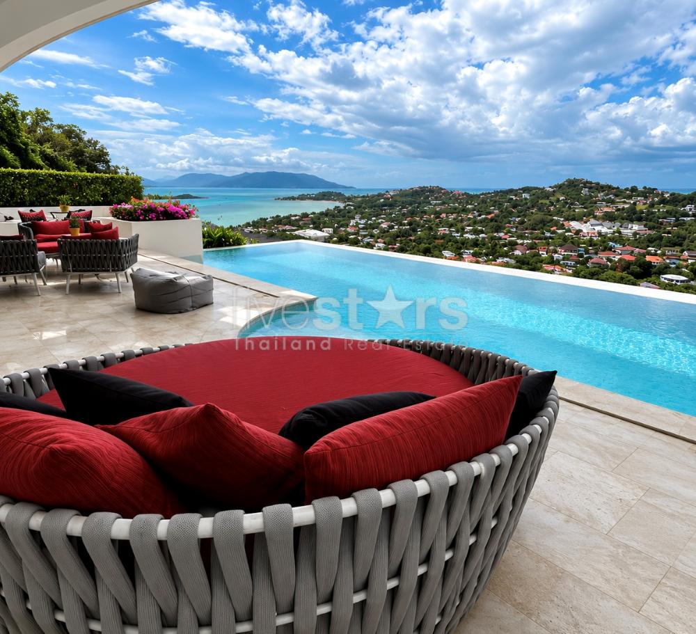 Sea View 4-Bedroom Villa for Sale – Plai laem, Koh Samui 3446793965