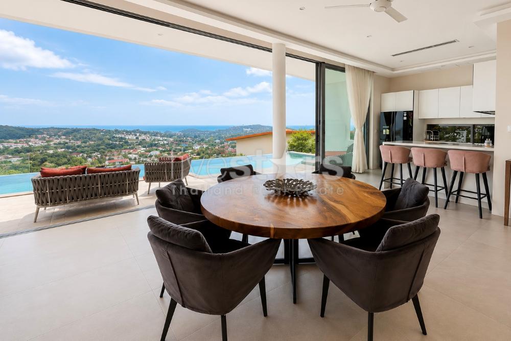 Sea View 4-Bedroom Villa for Sale – Plai laem, Koh Samui 3446793965