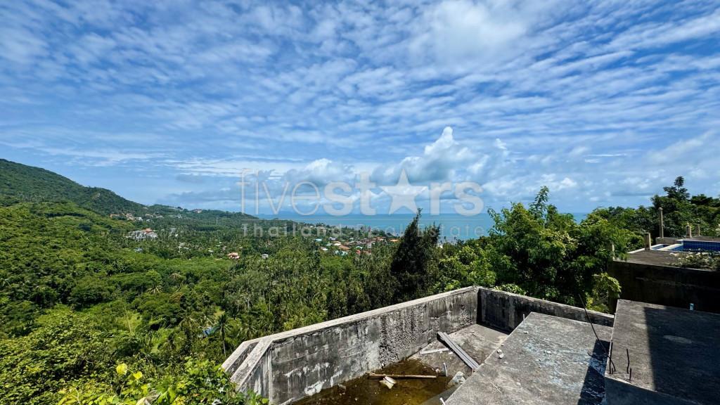 Sea View Land with Partially Constructed Villa for sale - Bangpor Soi 1