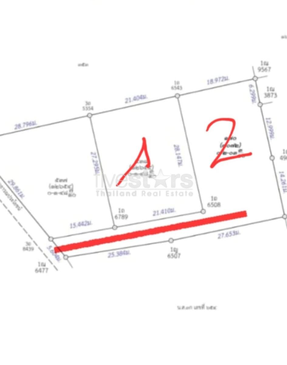 Flat land for sale in Meanam soi 1 (1,407 sqm.) 475501652