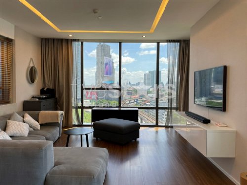 2-bedroom modern condo for sale 200m from BTS Surasak 3486767495