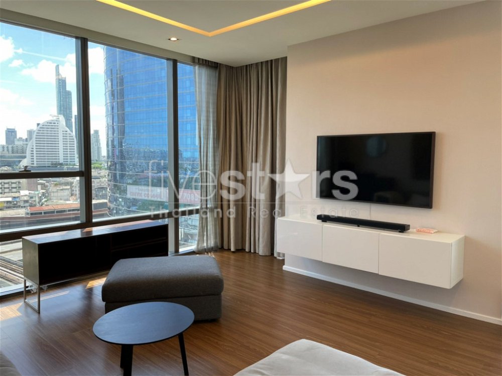 2-bedroom modern condo for sale 200m from BTS Surasak 3486767495