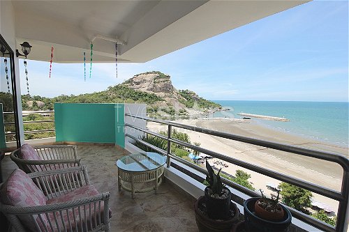 Absolute Beachfront 2 Bed Condo For Sale in Khao Takiap 4107965318