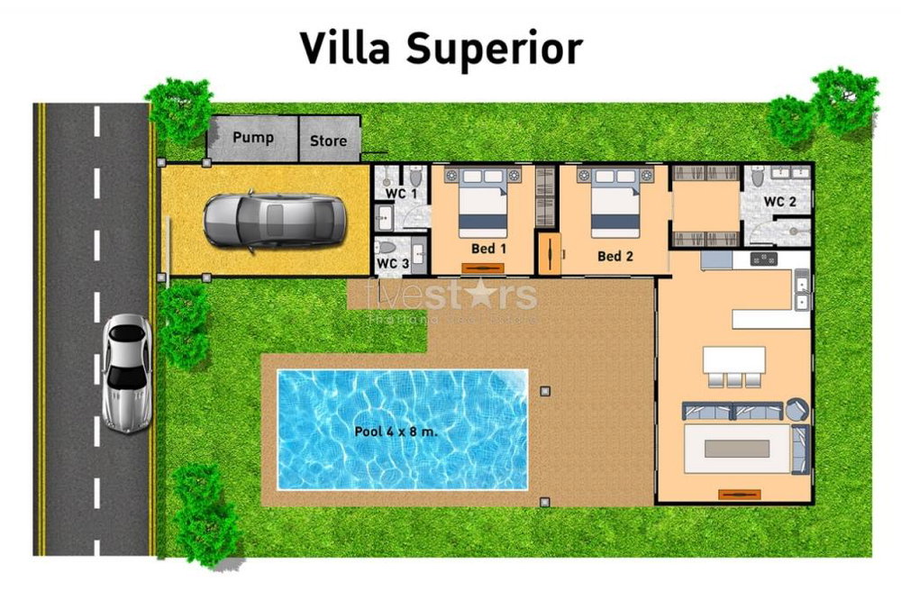 Tropical privacy villas for sale in Hua Hin 2974067995