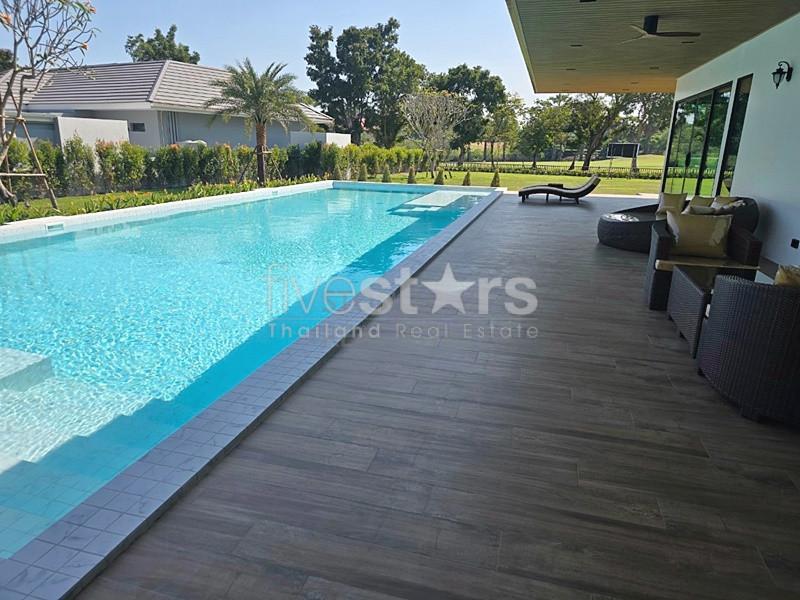 Modern 3-Bedroom L-Shaped Villa with Golf Course Views at Palm Hills 2349243488