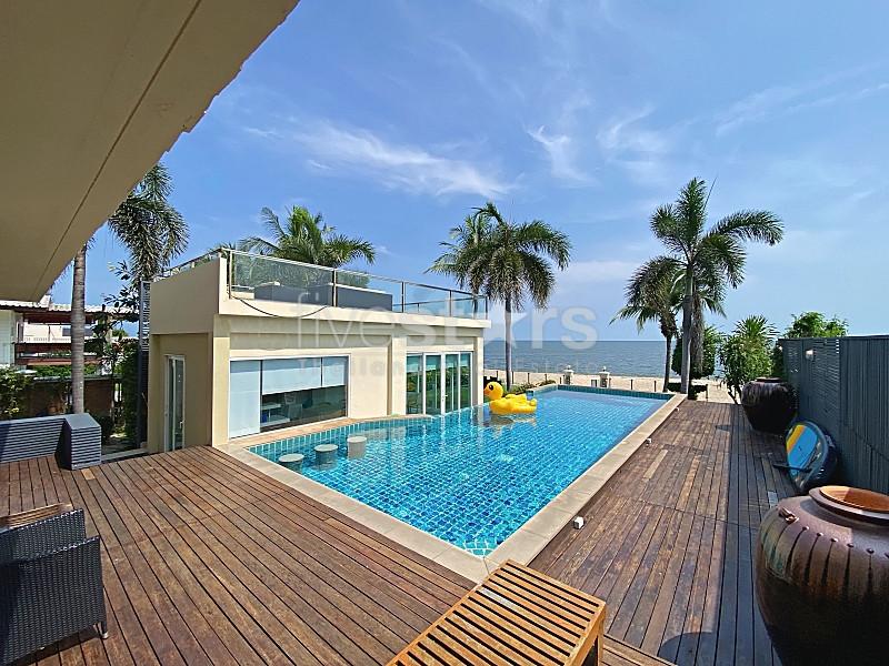 Rare True Beachfront Villa for Sale in Hua Hin – Price Reduced to THB 79 Million 2486730555