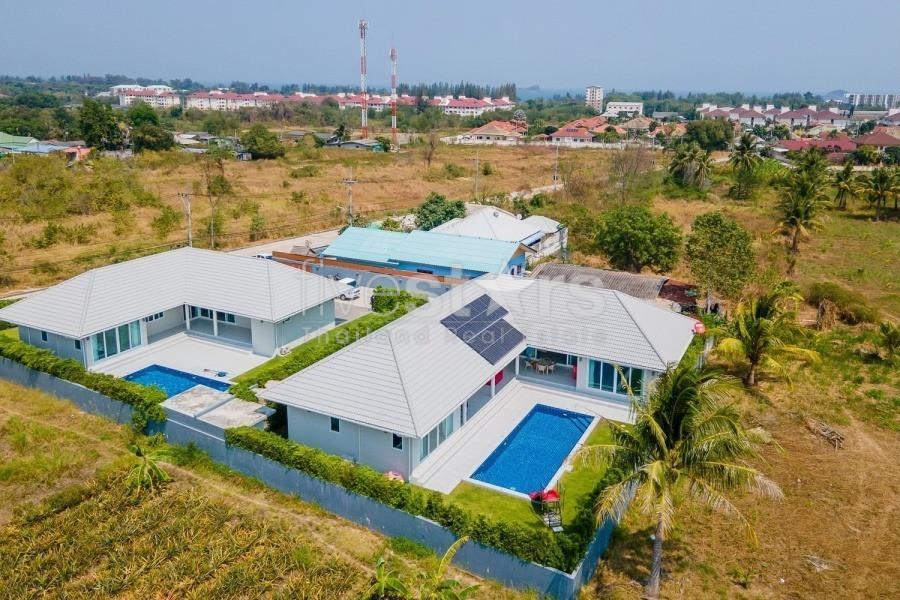 Two Modern Pool Villas with Mountain View – 7 Bedrooms on 1 Rai in Khao Tao, Hua Hin 78060271