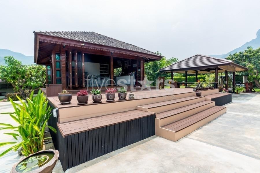 Authentic Thai Teakwood Villa Estate with Guest Bungalows and Mountain Views Near Sam Roi Yot – Reduced Price 3634305345