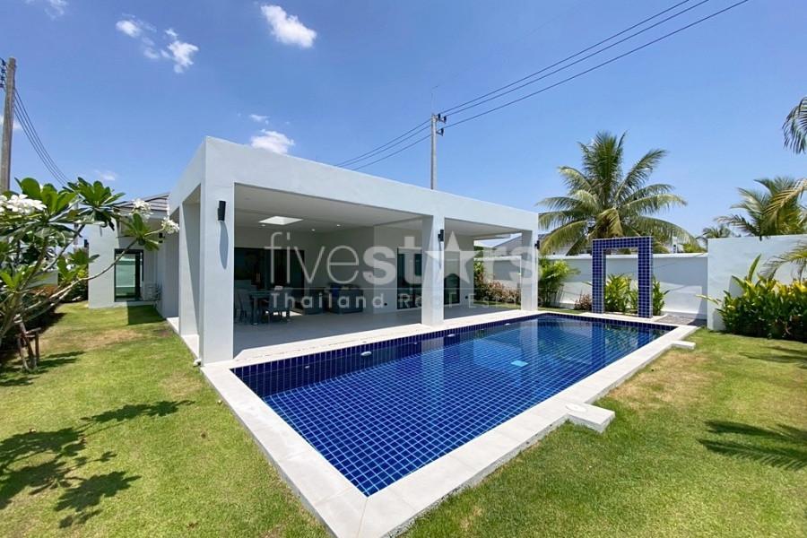Modern 3-Bedroom Pool Villa with Solar Power for Sale in Hua Hin – Newly Completed in 2025 668491619