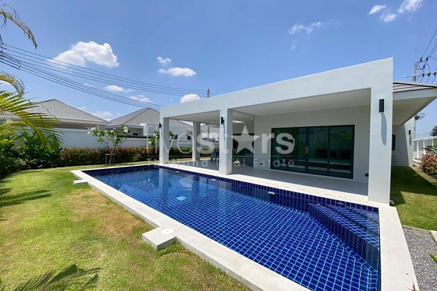 Modern 3-Bedroom Pool Villa with Solar Power for Sale in Hua Hin – Newly Completed in 2025 668491619