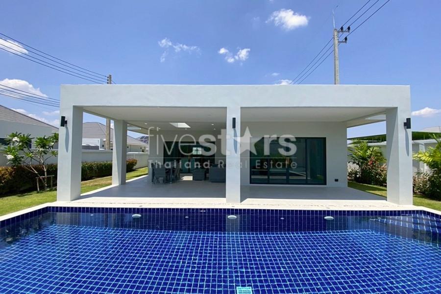 Modern 3-Bedroom Pool Villa with Solar Power for Sale in Hua Hin – Newly Completed in 2025 668491619