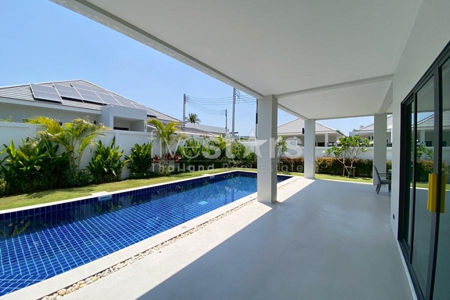 Modern 3-Bedroom Pool Villa with Solar Power for Sale in Hua Hin – Newly Completed in 2025 668491619
