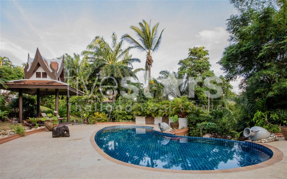 Unique Thai Style sea view villa for sale in Layan 565122029