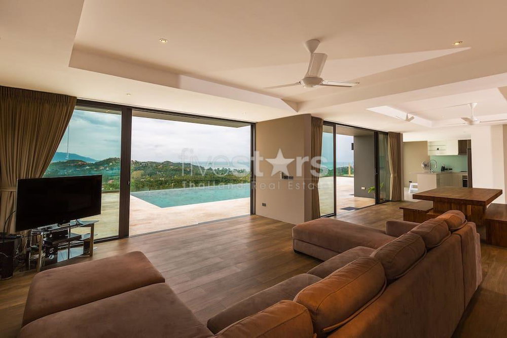 Ocean view villa for sale in Plai Laem 2563470605