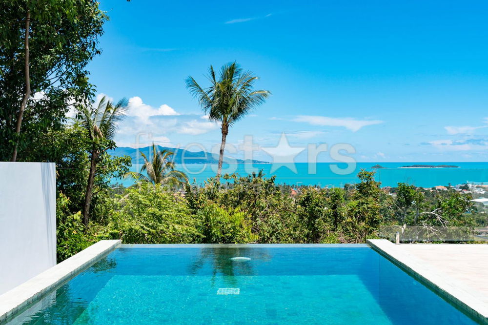 Stunning seaview pool villa in Bophut hills 286912296