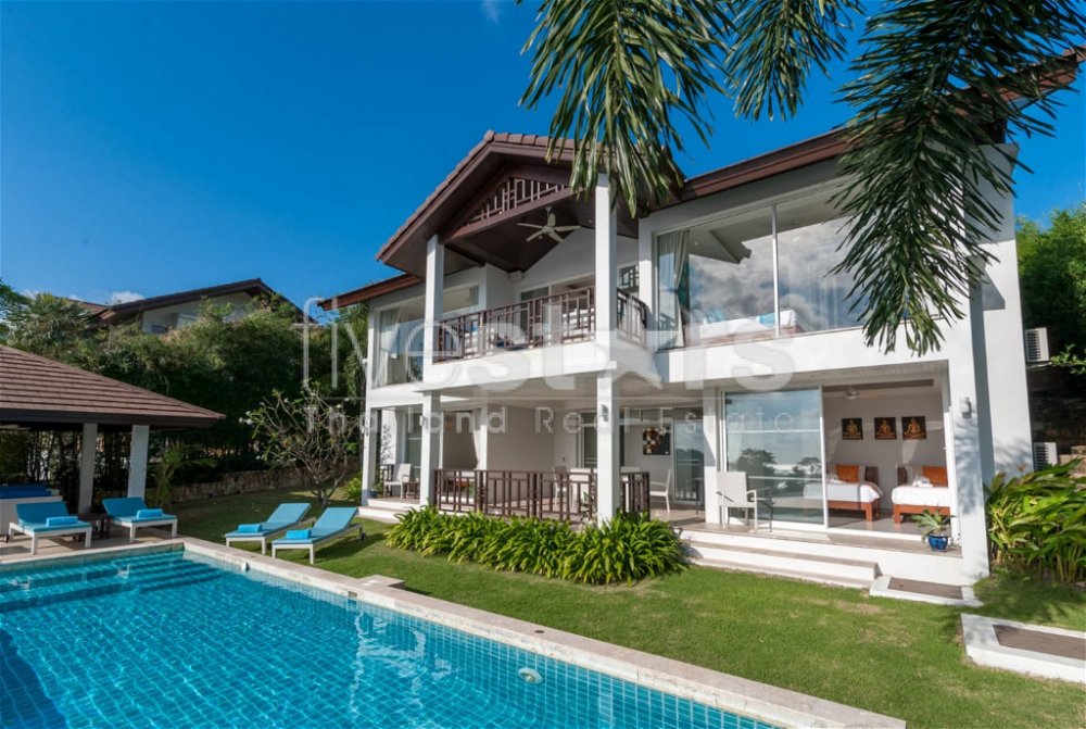 3 bedroom sea-view villa for sale walking distance to Choengmon beach 3695470070