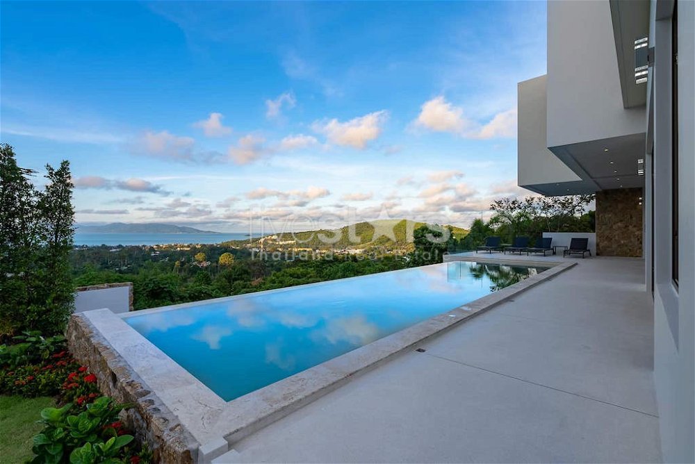 Modern 4 bedroom sea-view villa for sale Bophut 3100580063