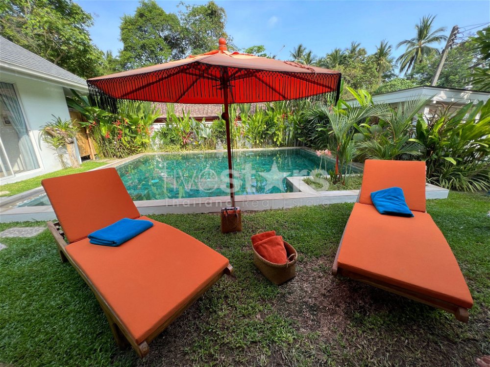 Balinese style villa with 3 bedrooms for sale in Lamai 3533284818
