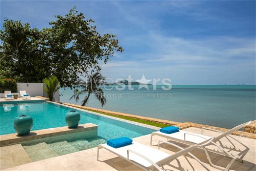 Lovely 3 bedroom private Beachfront villa for sale Koh Samui 3840095132