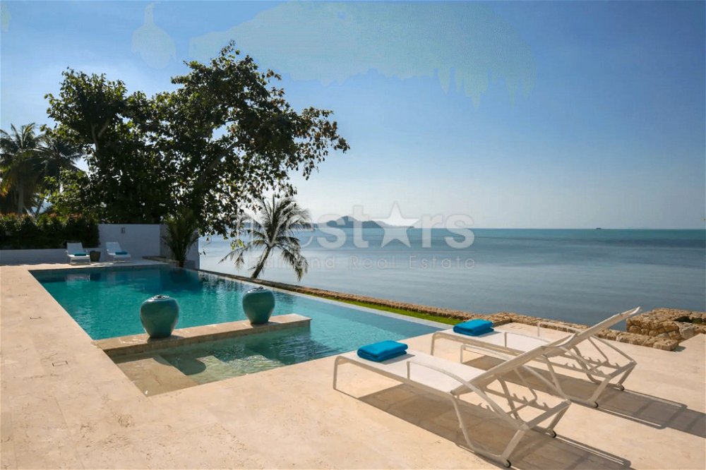 Lovely 3 bedroom private Beachfront villa for sale Koh Samui 3840095132