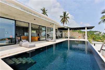 3 bedrooms pool villa with an amazing sea-view in Chaweng Noi 2618972450