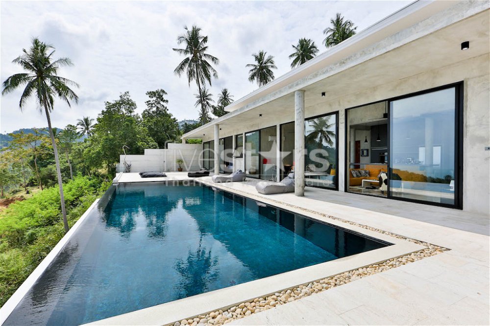 3 bedrooms pool villa with an amazing sea-view in Chaweng Noi 2618972450