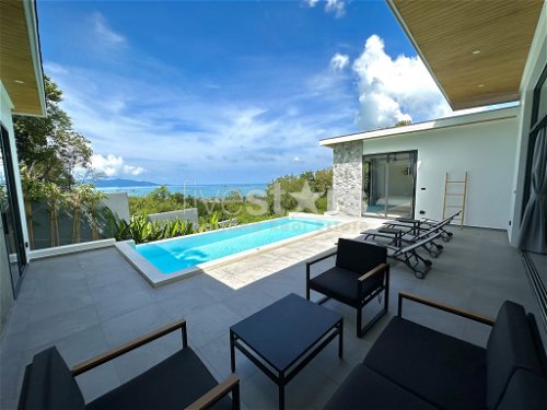 3 bedrooms sea-view pool villa in Bophut hill 4152465402