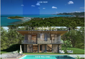 Brand new villa with one of the most beautiful views of Koh Samui 1190658371