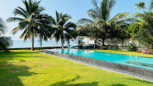 Balinese style beach front villa for sale in Bang Kao 2745398950