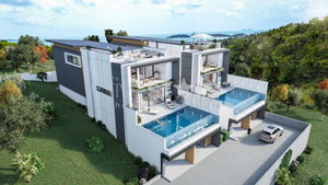 Off-Plan 4 bedrooms pool villa for sale in Choengmon. 3751099452