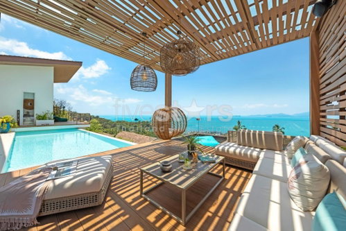 Sea-view villa with breathtaking 180°ocean views for sale in Bangpor 2781696246