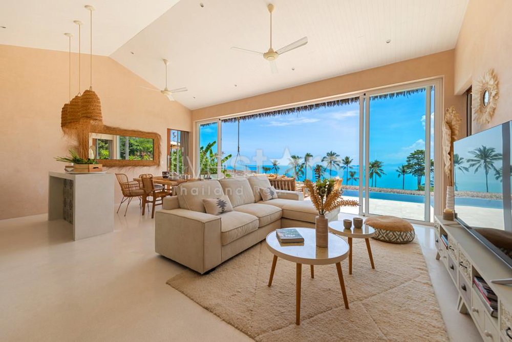 Stunning sea-view pool villa for sale in Koh Samui, Bangor beach. 2065041850